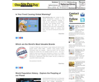 Onesiteperday.com(Giving You The Best Websites Daily) Screenshot