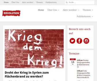 Onesolutionrevolution.de(Internationalistische, Kommunistische Jugendorganisation) Screenshot