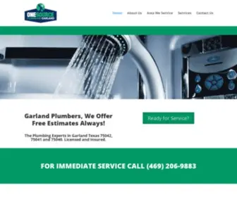 Onesourcegarland.com(Garland TX Plumbers) Screenshot