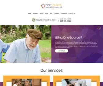 Onesourcehh.com(OneSource Home Health & Hospice in Idaho Falls and Pocatello) Screenshot