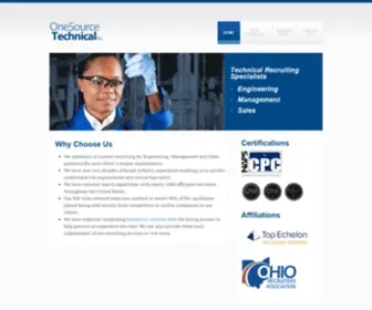 Onesourcetechnical.com(One Source Technical) Screenshot