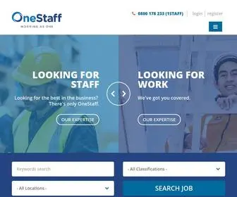 Onestaff.co.nz(Recruitment Agency) Screenshot