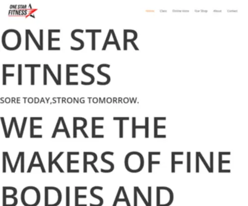 Onestarfitness.net(Sore today) Screenshot