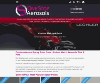 Onestopaerosols.co.uk(Colour Matched Paint £5.99) Screenshot