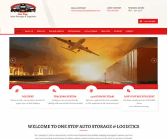 Onestopautostorageandlogistics.com(One Stop Auto Storage & Logistics) Screenshot