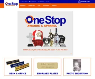 Onestopawards.com(One Stop Awards & Apparel) Screenshot