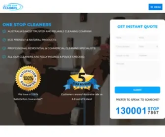 Onestopcleaners.com.au(One Stop Cleaners) Screenshot
