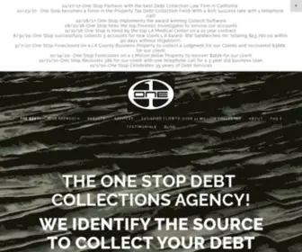 Onestopcollectionsagency.com(One Stop Collection Agency) Screenshot