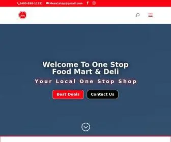 Onestopfoodmartanddeli.com(One Stop Food Mart And Deli) Screenshot