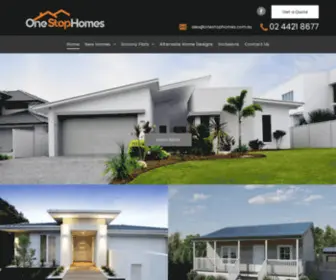 Onestophomes.com.au(One Stop Homes) Screenshot