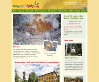 Onestopitaly.com(Fab Italy villa rentals sinceOne Stop Italy) Screenshot