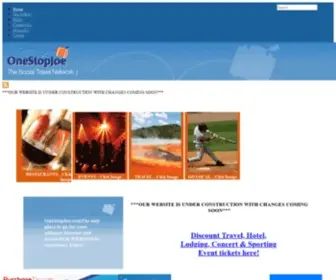 Onestopjoe.com(Your Social Travel Website) Screenshot