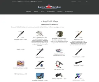 Onestopknifeshop.com(1 Stop Knife Shop) Screenshot