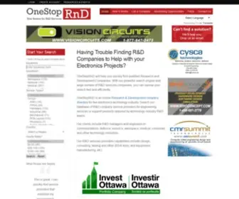 Onestoprnd.com(OneStopRnD) Screenshot