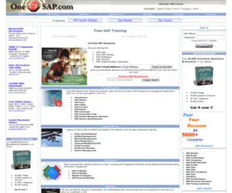 Onestopsap.com(FREE SAP Training eBooks) Screenshot