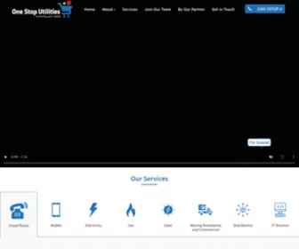 Onestoputilities.com.au(One Stop Utilities) Screenshot