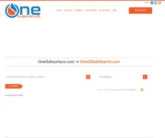 Onesubsurface.com(Oil & Gas Subsurface Jobs) Screenshot