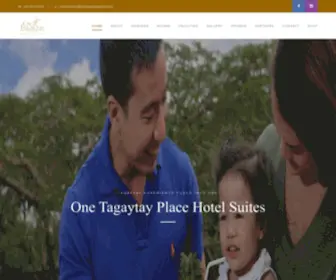 Onetagaytayplace.com(One Tagaytay Place Hotel Suites) Screenshot