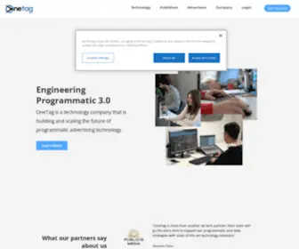 Onetag.com(Proven Programmatic Technology & Solutions) Screenshot