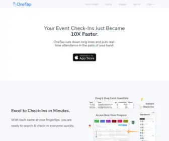 Onetapcheckin.com(OneTap Check In App for Memberships and Events) Screenshot