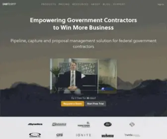 Oneteam.net(Platform for Government Contractors) Screenshot