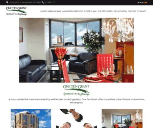 Onetengrant.com(One Ten Grant Luxury Urban Homes Minneapolis) Screenshot