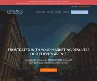 Onethingmarketing.net(Digital Marketing Agency Louisville) Screenshot