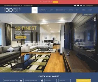 Onethirty.co.uk(Serviced Apartments to Rent in Kensington London) Screenshot