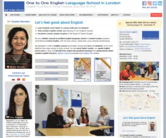 Onetooneenglish.co.uk(English Courses in London) Screenshot