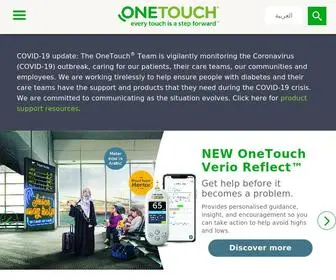 Onetouchmea.com(OneTouch®) Screenshot