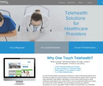 Onetouchtelehealth.com(One Touch Telehealth) Screenshot