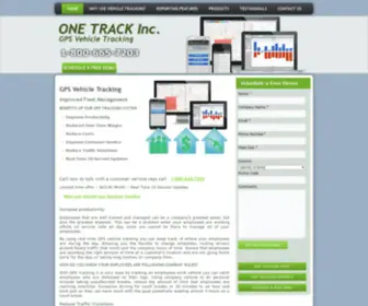 Onetrackinc.com(Our GPS vehicle tracking systems) Screenshot