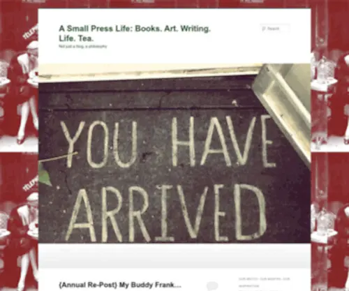 Onetrackmuse.com(A Small Press Life) Screenshot