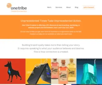 Onetribecreative.com(The Best Creative Branding Agency to Engage & Inspire Your Audience) Screenshot