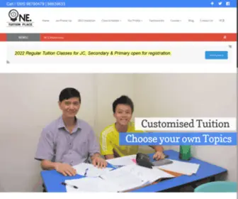 Onetuitionplace.sg(Tuition Centre Singapore) Screenshot