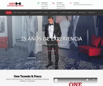 Onetuxedo.com(ONE TUXEDOS & FRACS) Screenshot