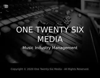 Onetwentysixmedia.com(One Twenty) Screenshot