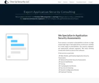 Oneupsecurity.com(Application Security Consulting) Screenshot