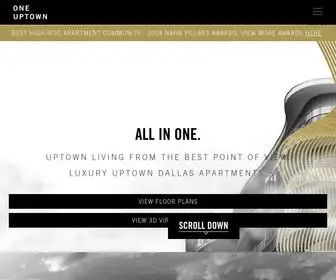 Oneuptown.com(Uptown Dallas High Rise Apartments) Screenshot