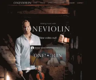 Oneviolin.com(Making music with ONEVIOLIN) Screenshot