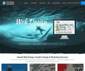 Onewavedesigns.com(Honolulu, Hawaii Web Design & SEO Company) Screenshot
