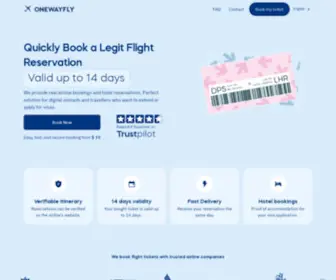 Onewayfly.com(Onward Ticket & Hotel Reservation for Visa) Screenshot
