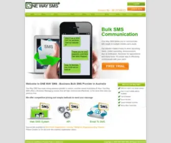 Onewaysms.com.au(Australia SMS Service Provider) Screenshot