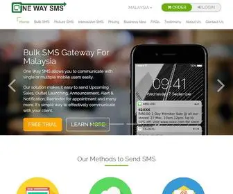 Onewaysms.com.my(Blast Your Marketing SMS with Bulk SMS Gateway) Screenshot