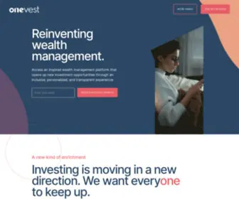 Onewealth.io(Wealth Management & Investing for Canadians) Screenshot