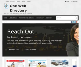 Onewebdirectory.com(The Leading One Web Directory Site on the Net) Screenshot