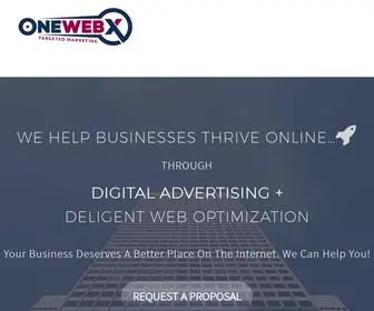 Onewebx.com(Digital Marketing Agency) Screenshot