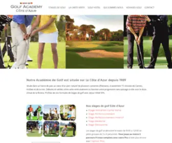 Oneweekgolfschool.com(STAGES DE GOLF COTE AZUR) Screenshot