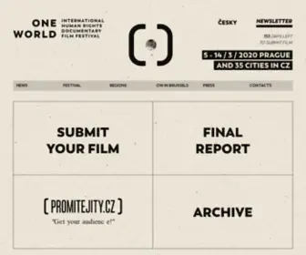 Oneworld.cz(Film Festival One World) Screenshot