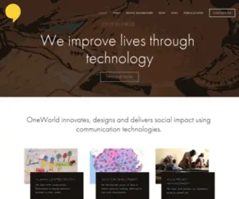 OneWorld.org(Oneworld news) Screenshot